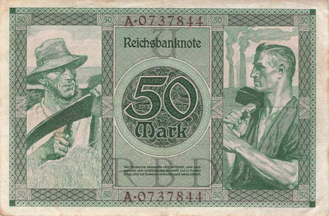 50 Mark 1920 Ro.66 U/A